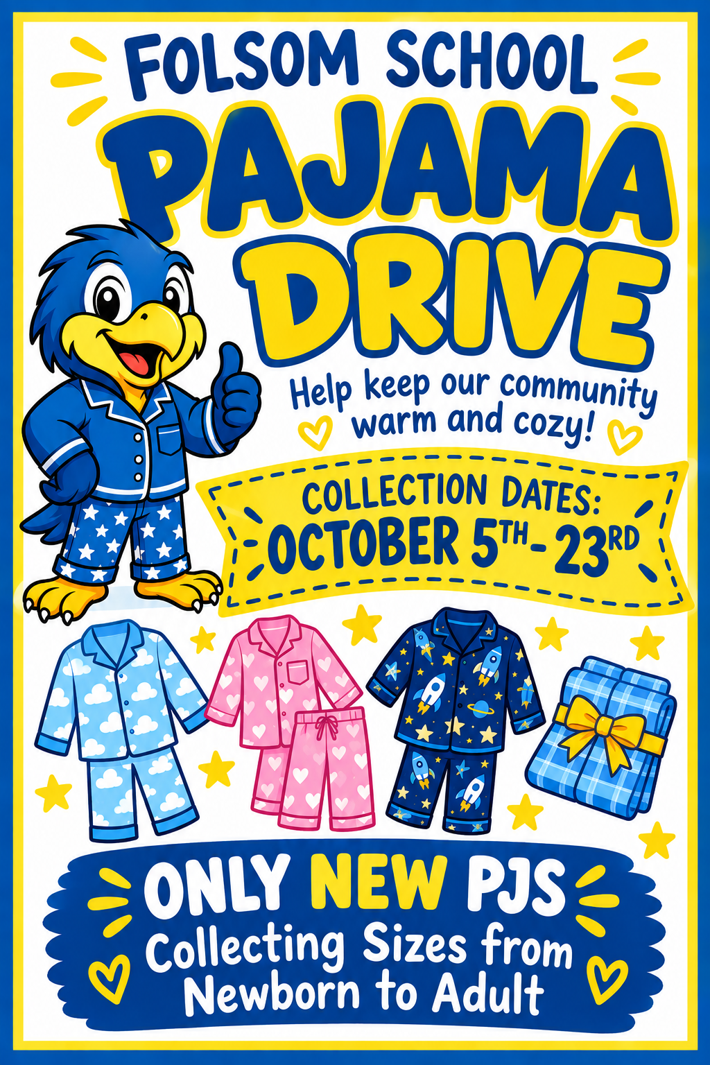 Pajama Drive Information- Oct. 5th to Oct .23rd